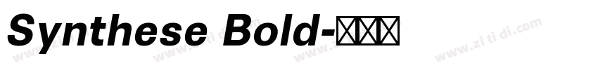 Synthese Bold字体转换